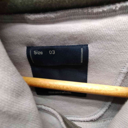 ミーンズワイル meanswhile 21AW Open Hooded Sweat SH オープン フーデット パーカー フーディー メンズ JPN:3