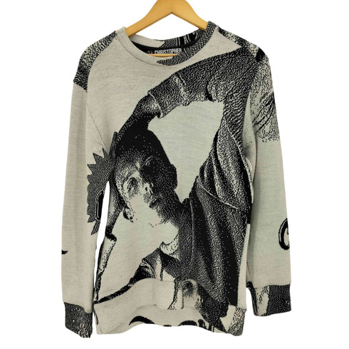 CHRISTOPHER SHANNON 12aw イングランド製 プリント クルーネックニット メンズ import:M