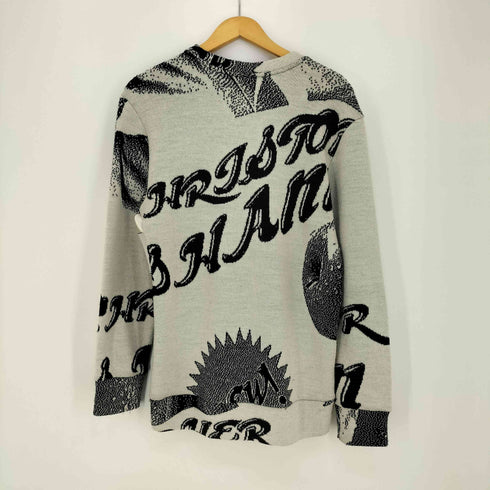 CHRISTOPHER SHANNON 12aw イングランド製 プリント クルーネックニット メンズ import:M