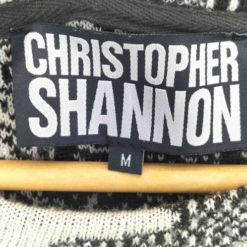 CHRISTOPHER SHANNON 12aw イングランド製 プリント クルーネックニット メンズ import:M