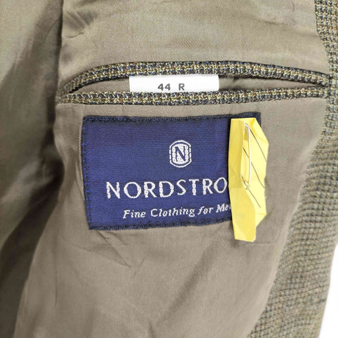 ノードストローム NORDSTROM USA製 チェック2Bシングルテーラードジャケット メンズ US:44