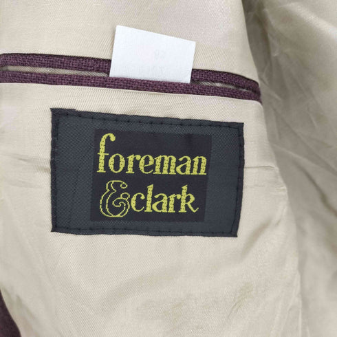 foreman&clark 金ボタン 2Bシングルテーラードジャケット メンズ