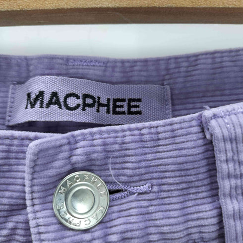マカフィー MACPHEE ストレッチストレートコーデュロイパンツ レディース JPN:36