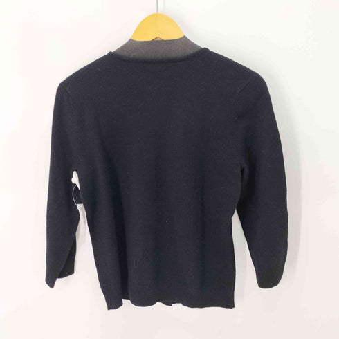 ローレンラルフローレン LAUREN RALPH LAUREN 刺繍ロゴ パールボタン カシミヤ混 カーディガン レディース import:S