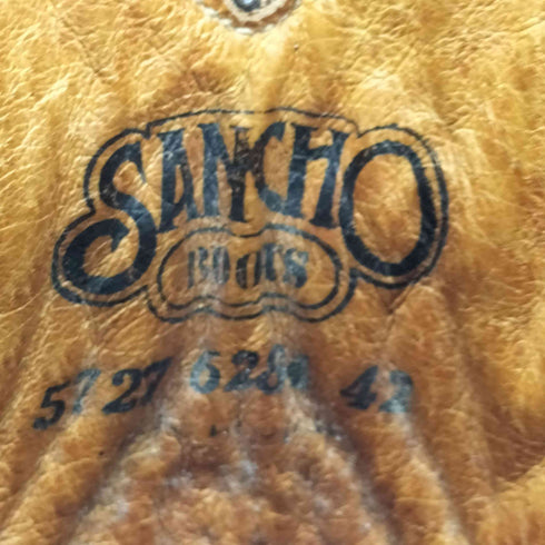 SANCHO スペイン製 ステッチ デザイン ウエスタン ブーツ メンズ EUR:42