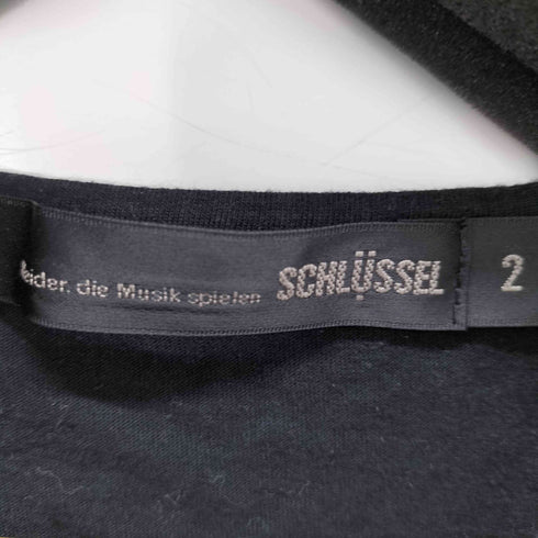 シュリセル SCHLUSSEL フェザーグラフィック VネックTee メンズ JPN:2