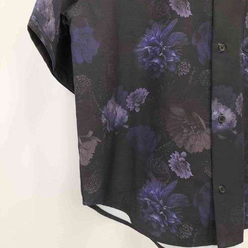 welise リッチドレープスムース 総柄 ハーフスリーブ オーバーサイズシャツ メンズ