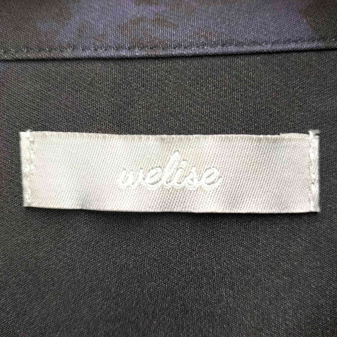 welise リッチドレープスムース 総柄 ハーフスリーブ オーバーサイズシャツ メンズ