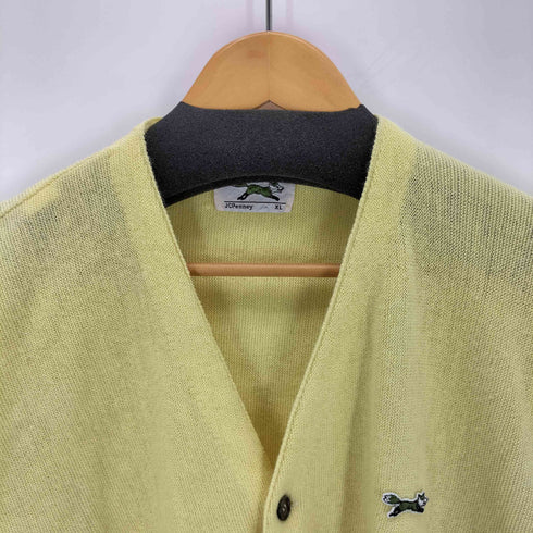 ジェーシーペニー JC Penney 70-80S THE FOX SWEATER フロントロゴニットカーディガン メンズ JPN:XL