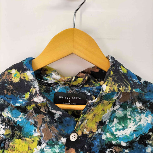 ユナイテッドトウキョウ UNITED TOKYO ペイントフラワーオープンカラーシャツ メンズ JPN:2