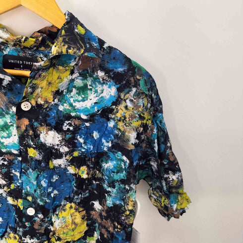 ユナイテッドトウキョウ UNITED TOKYO ペイントフラワーオープンカラーシャツ メンズ JPN:2