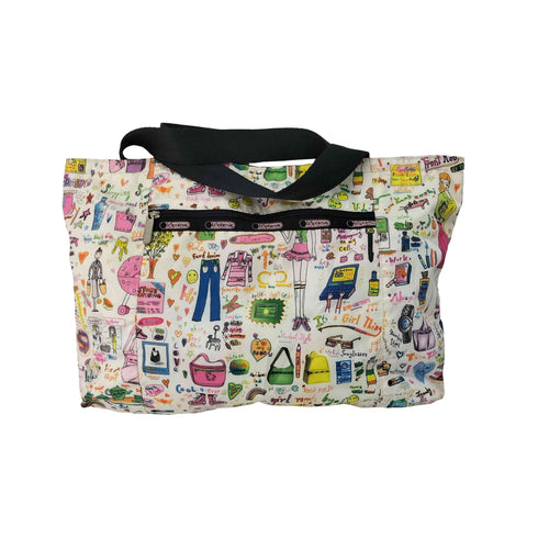 レスポートサック LeSportsac 総柄 リバーシブル トートバッグ レディース