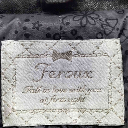 フェルゥ Feroux レース ビジュー ダウン コート レディース JPN:1