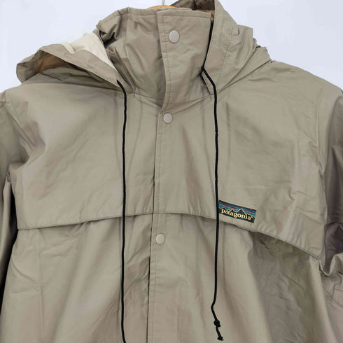 パタゴニア patagonia 80s 比翼ジップ 格子 シェル レインコート メンズ JPN:M