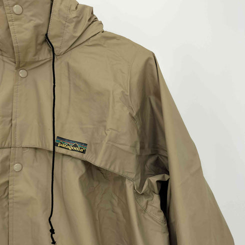 パタゴニア patagonia 80s 比翼ジップ 格子 シェル レインコート メンズ JPN:M