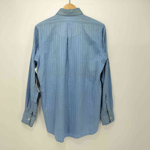 50-60s vintage 織柄 ストライプ マチ付 レギュラーカラーシャツ メンズ 14