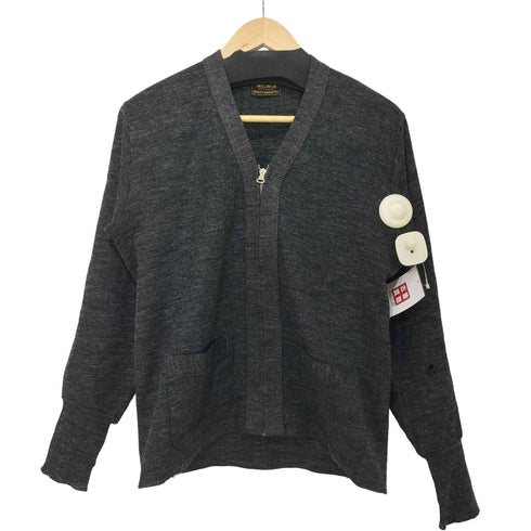 40s WILWIN ベル型 コの字留め CONMARジップ ジップアップ カーディガン メンズ