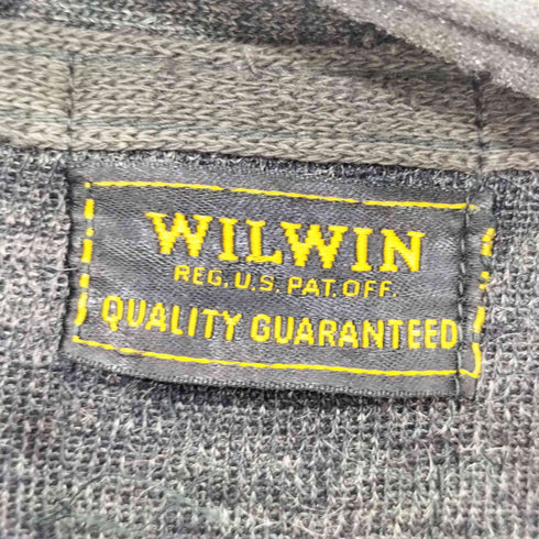 40s WILWIN ベル型 コの字留め CONMARジップ ジップアップ カーディガン メンズ