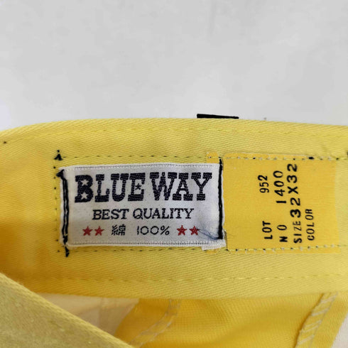 ブルーウェイ BLUE WAY バイカラー ベルボトムパンツ メンズ 32×32