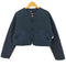 ザラ ZARA キルティング ノーカラー ジャケット レディース import:M