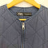 ザラ ZARA キルティング ノーカラー ジャケット レディース import:M