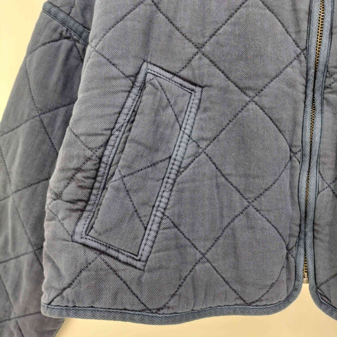 ザラ ZARA キルティング ノーカラー ジャケット レディース import:M