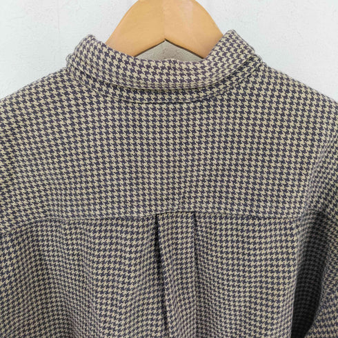 ジェイクルー J.CREW 90S 千鳥格子柄 ボタンダウン フランネルシャツ メンズ import:S