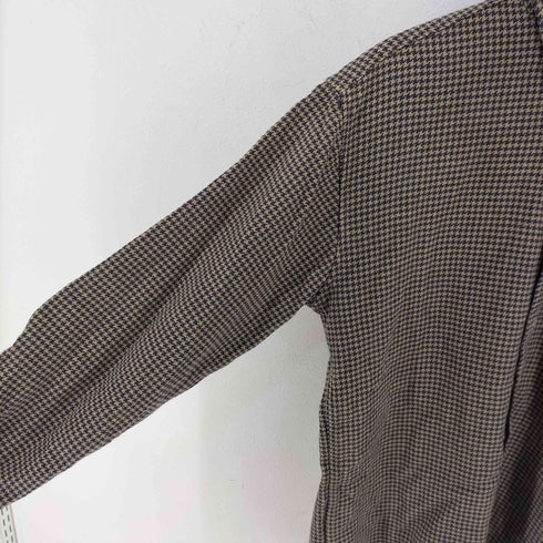 ジェイクルー J.CREW 90S 千鳥格子柄 ボタンダウン フランネルシャツ メンズ import:S