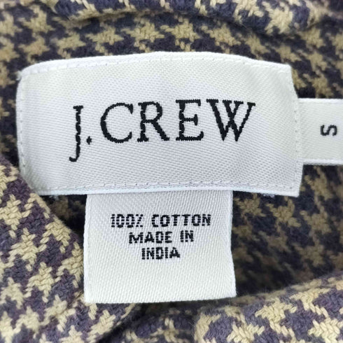 ジェイクルー J.CREW 90S 千鳥格子柄 ボタンダウン フランネルシャツ メンズ import:S