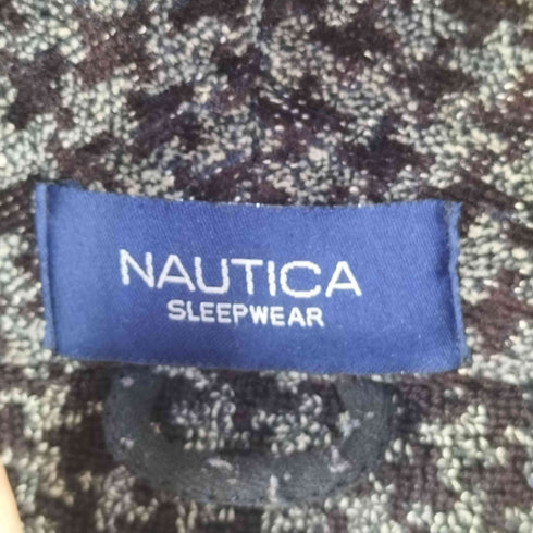 ノーティカ NAUTICA SLEEPWEAR 千鳥格子柄バスローブ メンズ