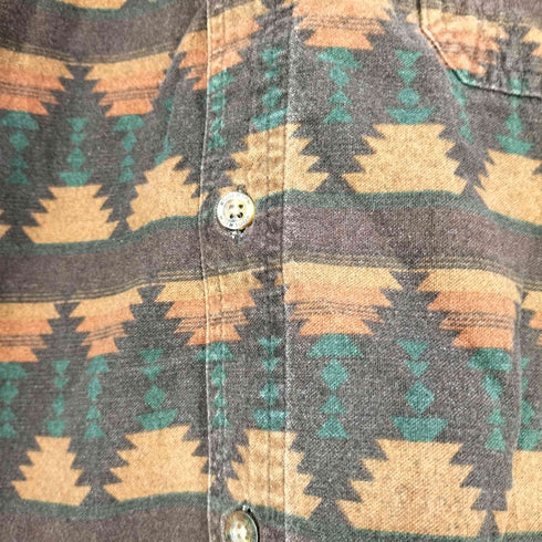 ウールリッチ WOOLRICH 00S ネイティブ ボタンダウン ネルシャツ メンズ import:M