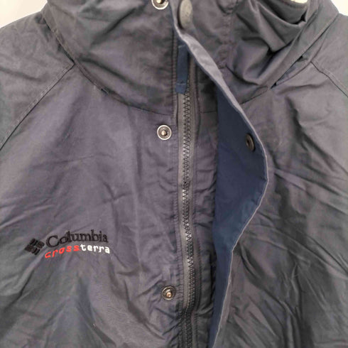コロンビア Columbia 90-00s CROSSTERIA ナイロンフリースジャケット 裾ドローコード メンズ import:M