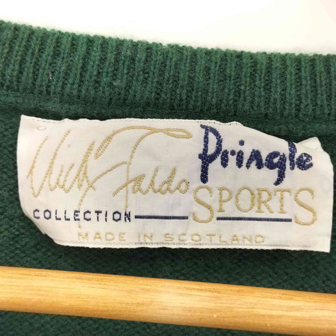プリングル Pringle SPORTS スコットランド製 ロゴ刺繍 Vネックニット メンズ