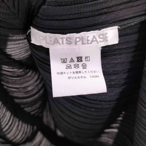 プリーツプリーズイッセイミヤケ PLEATS PLEASE ISSEY MIYAKE 17SS 裾変形 ノースリーブ プリーツ カットソー レディース JPN:4