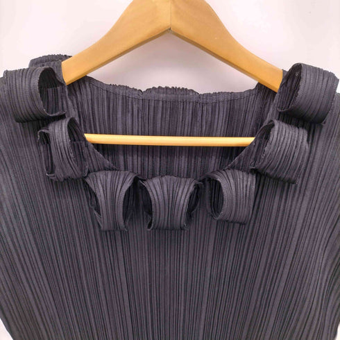 プリーツプリーズイッセイミヤケ PLEATS PLEASE ISSEY MIYAKE 07SS 変形ネック プリーツ カットソー レディース JPN:3