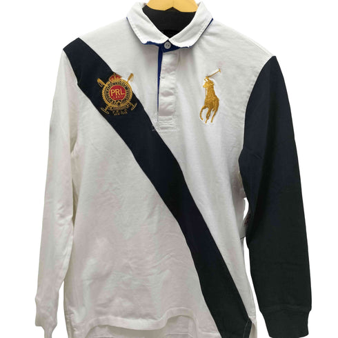 ポロラルフローレン POLO RALPH LAUREN ビッグポニー 金刺繍 ラガーシャツ メンズ import:XL