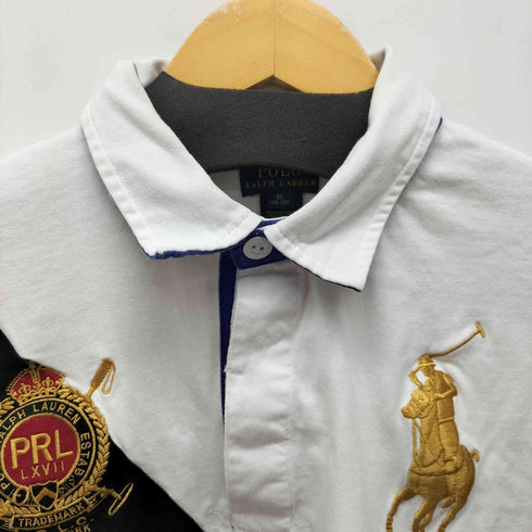 ポロラルフローレン POLO RALPH LAUREN ビッグポニー 金刺繍 ラガーシャツ メンズ import:XL