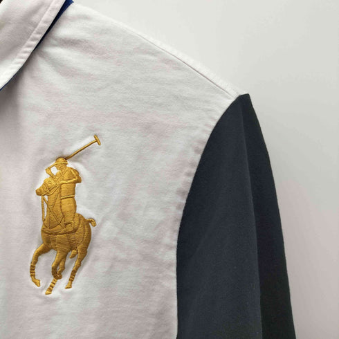 ポロラルフローレン POLO RALPH LAUREN ビッグポニー 金刺繍 ラガーシャツ メンズ import:XL