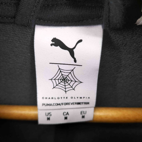 プーマ PUMA ベロア切り替え ジップアップパーカー レディース import:M
