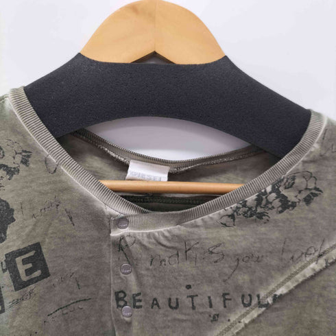 ディーゼル DIESEL Y2K グラフィック クロップド カットソー レディース import:XS
