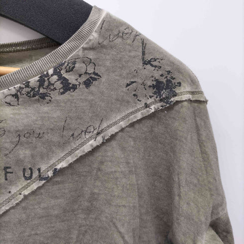 ディーゼル DIESEL Y2K グラフィック クロップド カットソー レディース import:XS