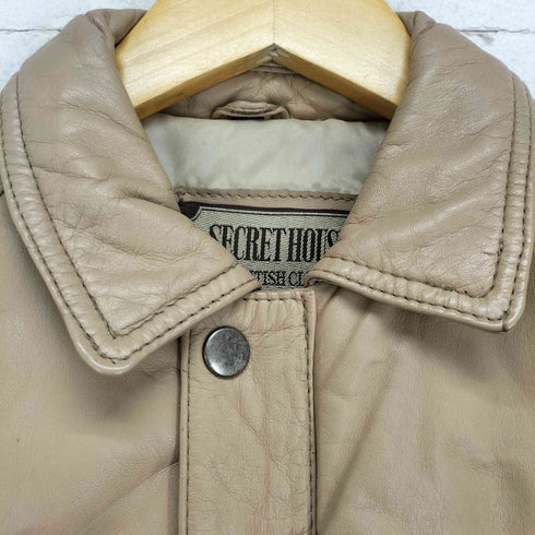 SECRET HOUSE real leather リアルレザーブルゾンジャケット メンズ M