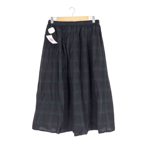 サマンサモスモス samansa Mos2 コットンリネンチェック柄ギャザースカート レディース FREE