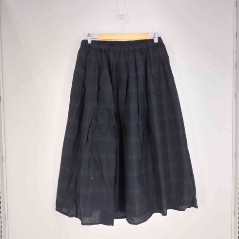 サマンサモスモス samansa Mos2 コットンリネンチェック柄ギャザースカート レディース FREE