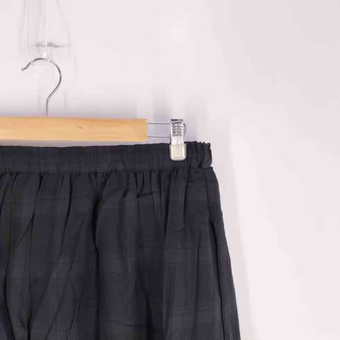 サマンサモスモス samansa Mos2 コットンリネンチェック柄ギャザースカート レディース FREE