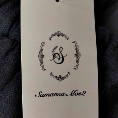 サマンサモスモス samansa Mos2 コットンリネンチェック柄ギャザースカート レディース FREE