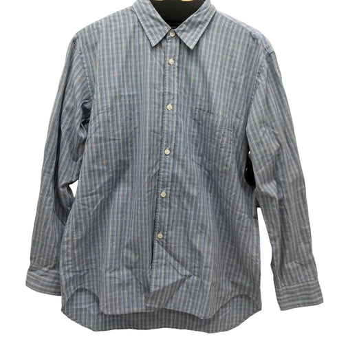 コムデギャルソンオムドゥ COMME des GARCONS HOMME DEUX 背面ストライプ切替 ミニチェック コットンブロード シャツ メンズ import:L