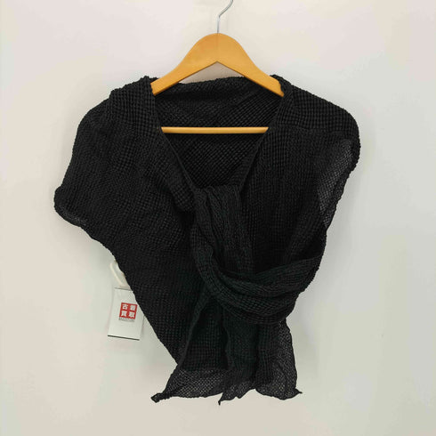 ヨウジヤマモトプリュスノアール YOHJI YAMAMOTO+NOIR アシンメトリー プリーツ加工 変形ブラウス レディース JPN:3