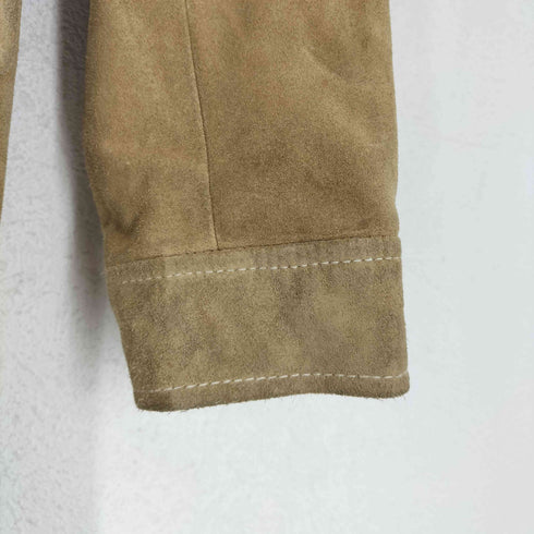 ギャップ Gap 00s OLD calf suede カウレザースエードマキシコート レディース S