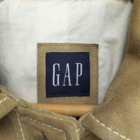 ギャップ Gap 00s OLD calf suede カウレザースエードマキシコート レディース S